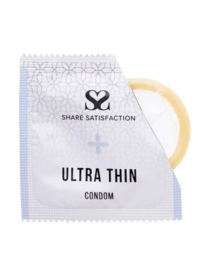 Open image in slideshow, A square foil packet with two edges bevelled and one corner ripped slightly to reveal the contents which is a yellow colour rubber ring.
