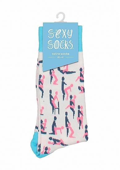 Pair packaged neatly together with carboard label attached with branding printed on. Colour printed on material is white, pink and black.